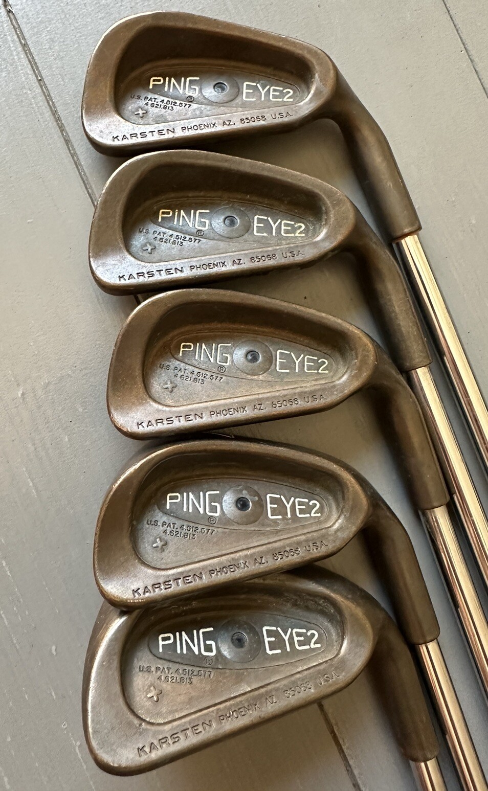 Ping EYE 2 Karsten Copper Black Dot Irons (3,4,5,7,W) RH Ping ZZ Lite