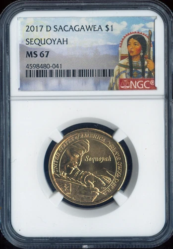 2017-D Sacagawea Dollar NGC MS67 Business Quality
