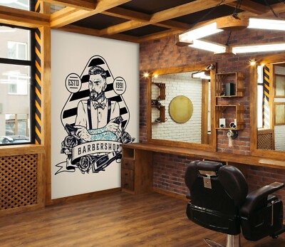 3D Ruhig C179 Haarschnitt Barber Shop Tapete Wandbild Fototapete Vera