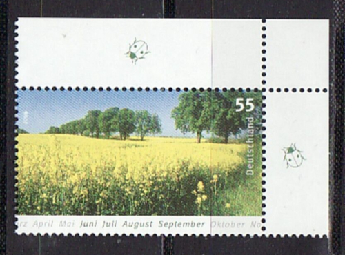 GERMANY FRG vintage 2006 landscapes nature rapeseed field corner edge Michel 2549 ** - Picture 1 of 1