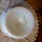 WESTMORELAND OPALESCENT Glass Lid ROSES & BOWS Candy Dish Hd Painted SIGNED 1981 — photo 7