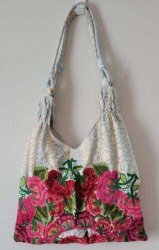 Altiplano Shoulder Bag Purse Floral Hand-Embroider