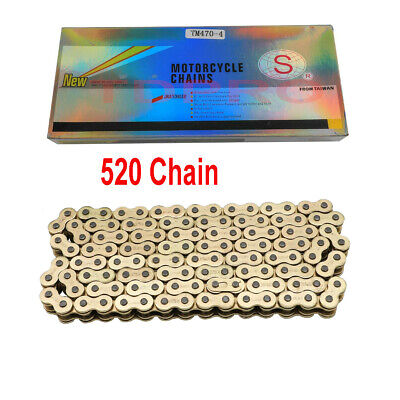Gold 520HV Pitch 120Links O-Ring Drive Chain Pit Pro Scooter Buggy ATV Gokart US