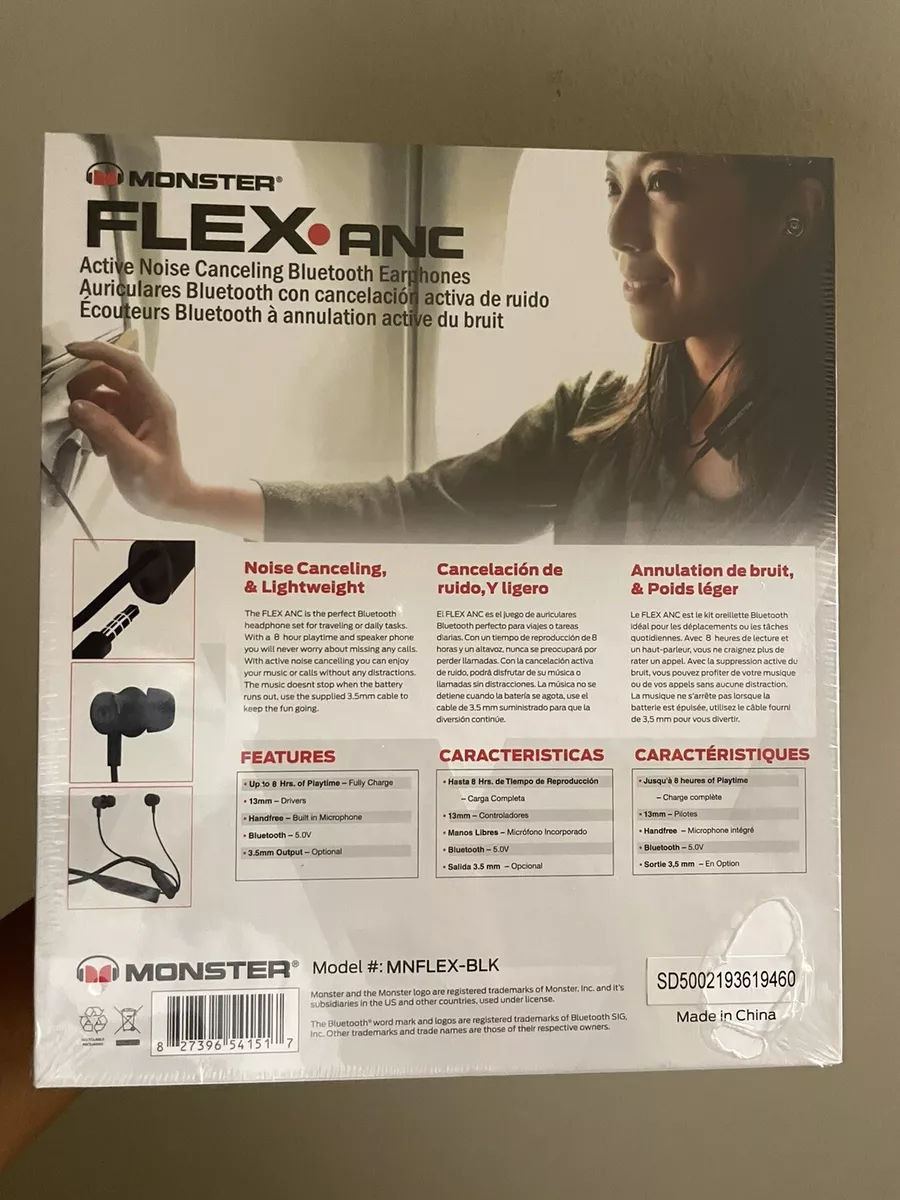 Monster flex active noise canceling bluetooth headphones sales