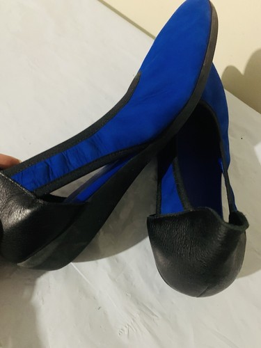 Arche France Women's size 7 Ballet Flats Blue/Black Suede Leather EU 37 Shoes - Picture 5 of 7