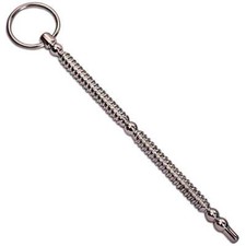 Double Trouble Stick Sound 7 Inches Surgical Steel Ribbed Urethral Sounding Plug