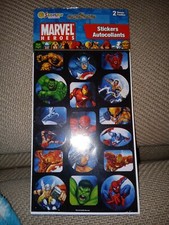 Sandylion Stickers Marvel Heroes New in Package 2 Sheets Hulk Thor Spiderman