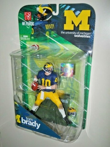 McFarlane Toys NCAA Football Ser1 Tom Brady Michigan Wolverines Action Figure