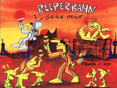 Farbsiebdruck Udo Lindenberg "Reeperbahn" handsigniert