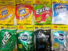 Dentyne,Eklipse,Orbit,Wrigleys,Dreizack Kaugummi Geschmack Auswahlen Wähle Eine