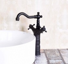 Oil Rubbed Brass Deck Mount Single Hole Bathroom Faucet Vessel Sink Mixer Tap