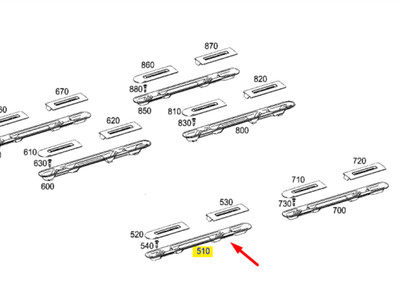 Genuine Mercedes-Benz W447 Vito Seat Rail – OEM A4479500174