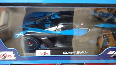 Maisto Special Edition 1:18 Scale Bugatti Bolide Diecast Model | Blue & Black