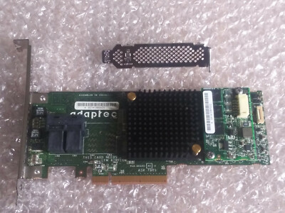ADAPTEC ASR-7805 w/2 CABLES SFF8643 PCI-E 3.0 x8 HBA/RAID w/1GB CACHE ZFS PC