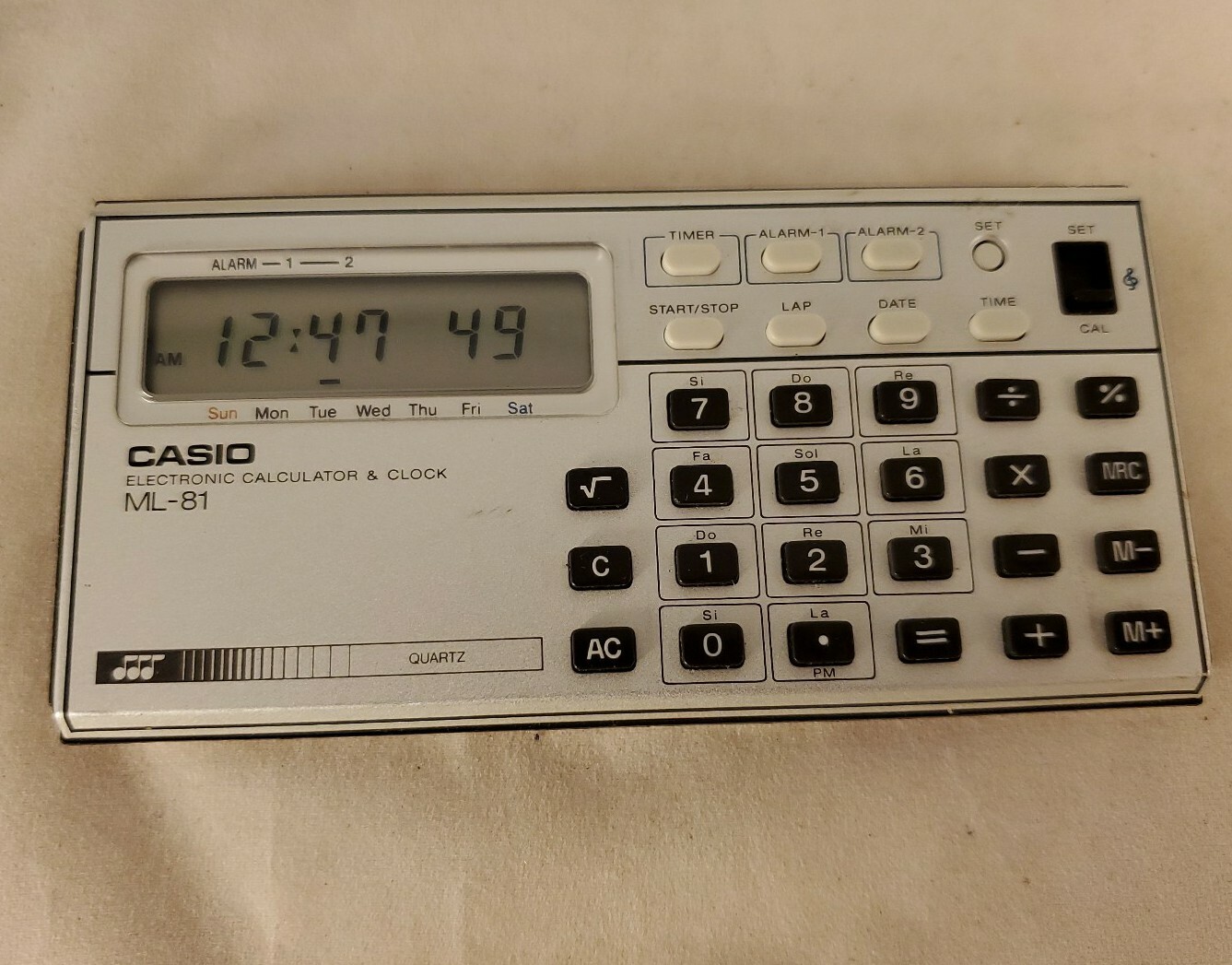 retro casio calculator