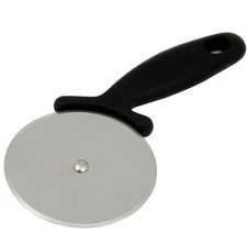 Chef Craft Pizza Cutter 8 Inch Stainless Steel Blade Dishwasher Safe Black