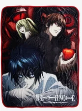 Death Note Character Trio Throw Blanket