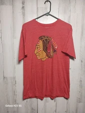 NHL CCM Chicago Blackhawks #16 Hull Hockey Tee Shirt Mens Large