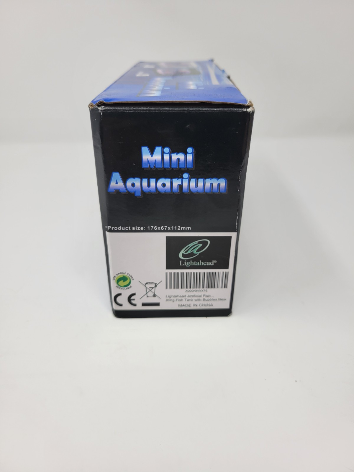 Lightahead Mini Aquarium Black Realistic Fish Swimming Action Multi Color