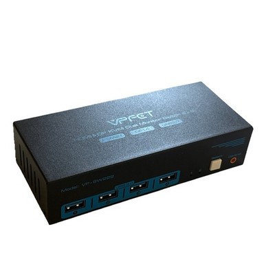 8K HDMI KVM Switch 2 Monitors 2 Computers Dual Monitor Support 8K@60Hz 4K@120Hz