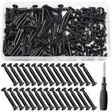 152Pcs M4 Cupboard Joining Bolts Screws, 31-40mm Furniture Connecting Screws set