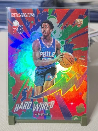 2026 Topps Nba Hoops Vj Edgecombe Hard Wired, Rookie Philadelphia 76ers, Nba