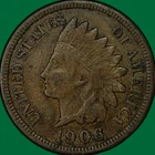 1906 Indian Head Cent Choice Very Fine VF+/XF Coin #39398