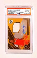 PSA 8 - JADEN HARDY #/25 Auto - 2022 Chronicles Limited Rookie Jersey PRIME RPA