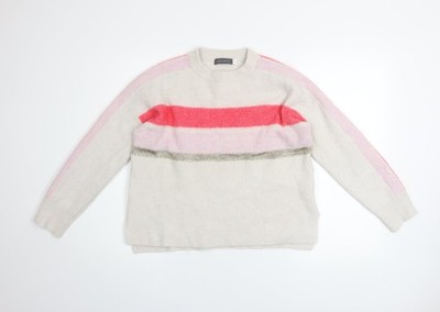 Pullover Pulli Damen UK Größe M Neuwertig Samt Mehrfarbig