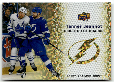 Upper Deck 2023-24 Series 2 Hockey NHL DB-5 Tanner Jeannot Director Boards Gold