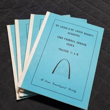 4 Vol. St. Louis, Missouri Index to the 1860 Federal Census Genealogical Society
