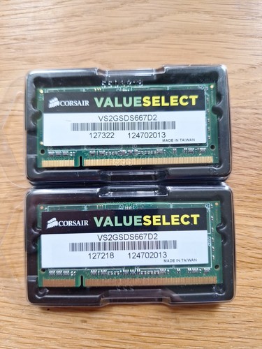 2x 2GB Corsair Value Select DDR2 RAM 667MHz PC2-5300S CL5 VS2GSDS667D2