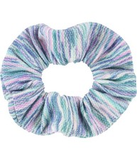 American Eagle Womens Knit Striped Hair Scrunchie, Blue