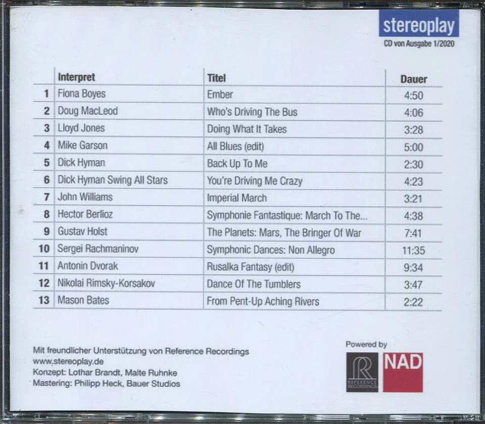 CD STEREOPLAY NAD HIGHLIGHTS OF REFERENCE RECORDINGS PART TWO 2020 - Bild 2 von 3
