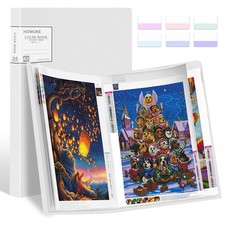 A3 Diamond Painting Storage Book White Folder 16.5x12.1 Inches Art Portfolio