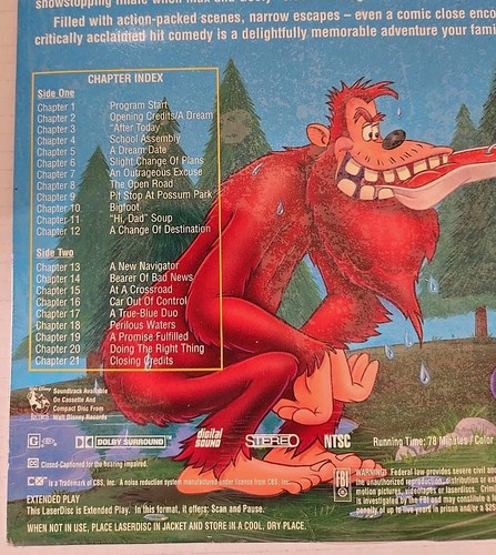 A Goofy Movie (Laserdisc) WIDESCREEN RARE Disney Letterbox - Sealed - Bild 3 von 4