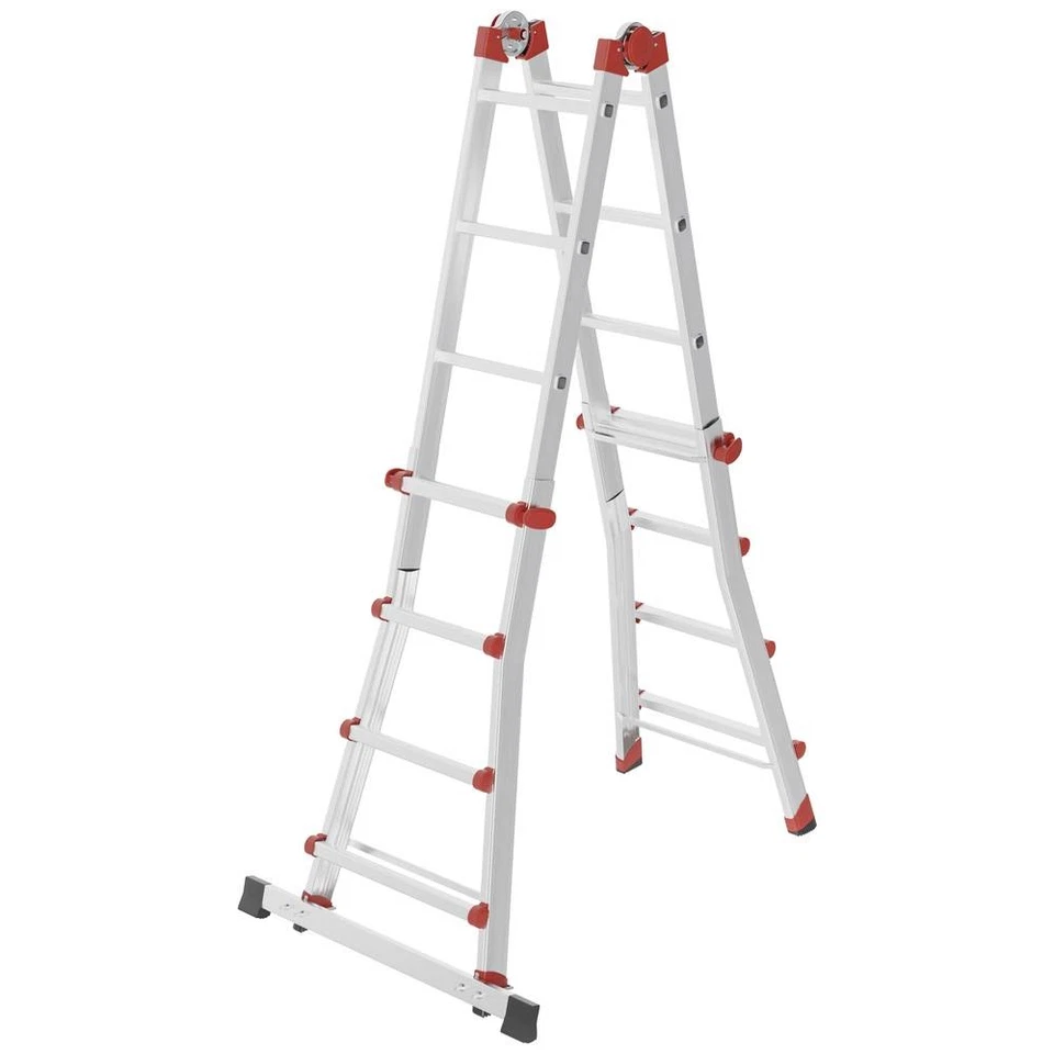 Hailo M80 7516007 Aluminium Multifunktionsleiter Arbeitshöhe (max.): 4.70 m