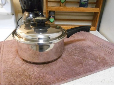 KITCHEN CRAFT By West Bend 3 Qt. Saucepan & Lid Stainless CLEAN & SHINY!