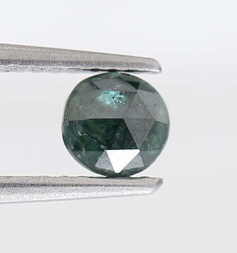 natural diamond rustic diamond 0.40tcw blue round rose cut diamond for love gift - Picture 2 of 15