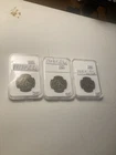 Lot Of 3 Barber Half Dollars 1913- P 1914p 1915 P.    Trio Philly Mints Key Date