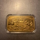 Impeachment Resignation One Troy Oz .999 Silver Bar 24 karat gold EGP