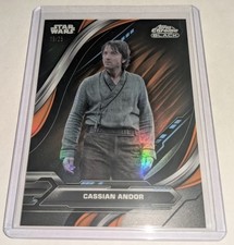 2024 Topps Chrome Black Star Wars Cassian Andor Orange /25 19/25 Rare