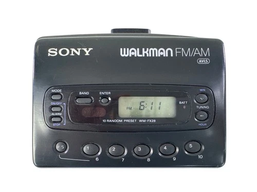 VTG Sony Walkman AVLS Cassette Player WM-FX28 FM/AM radio for Parts or Repair