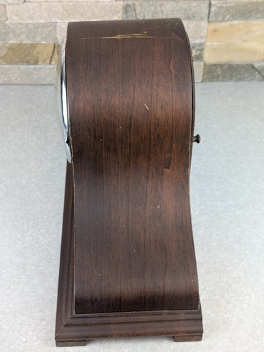 VINTAGE BLACK FOREST CLOCK CO WESTMINISTER CHIME CLOCK MANTLE WORKING - Foto 5 di 20