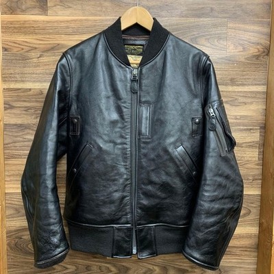 Buzz Ricksons William Gibson Collection Leather MA-1 Flight Jacket