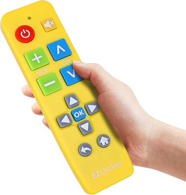 Plus Big Button Universal TV Remote Simple Easy to Use, Works with Major TV Bran
