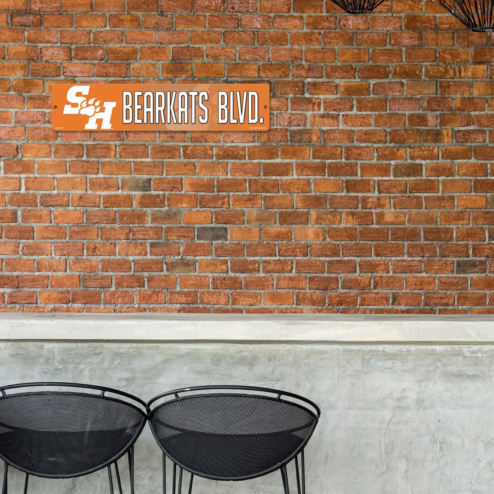 NCAA Sam Houston State Bearkats 16" Plastic Street Sign Decor