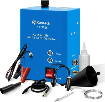 KUNTECH EVAP Smoke Leak Detector Machine Automotive Car Pipe System Diagnostic Tester