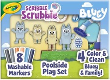 Bluey Crayola Scribble Scrubblie Poolside Play Set