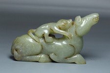 马古董原始玉石古董中国雕塑、雕像| eBay